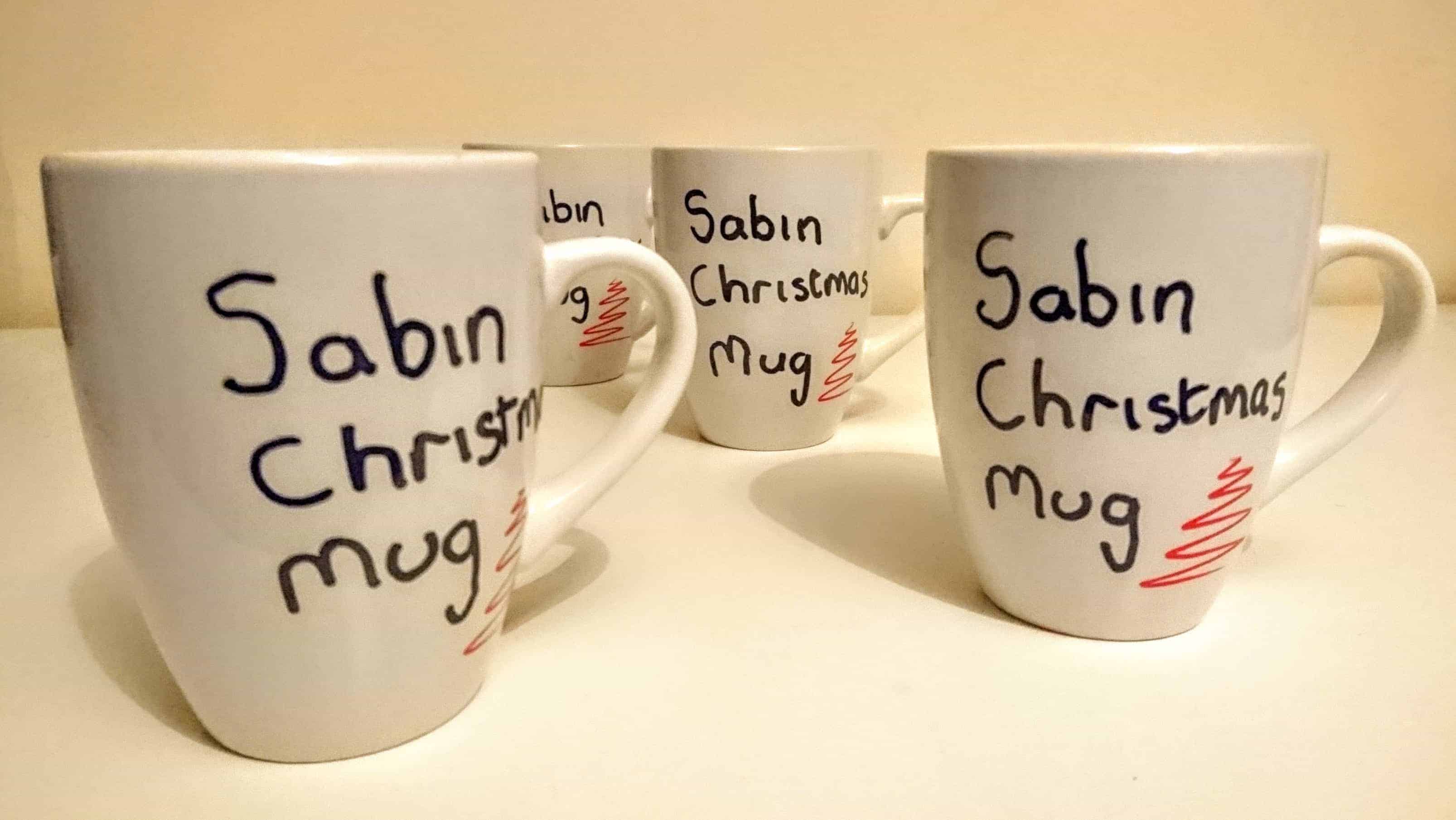 DIY Sharpie Personalised Mug Gift
