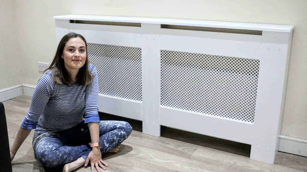 Radiator Cover MDF Heater Cover Cabinet Heating Shelf Household Home  Cabinet PF