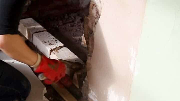 adding gobbo towards the end of an old fire place opening