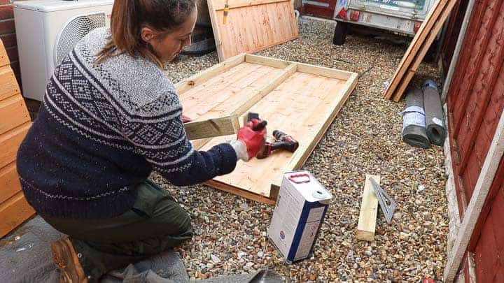 treating cut ends with wood preserver