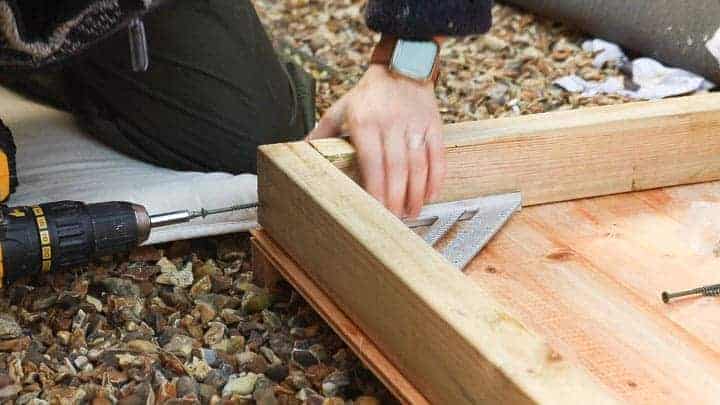 screwing shed base with wickes exterior screws