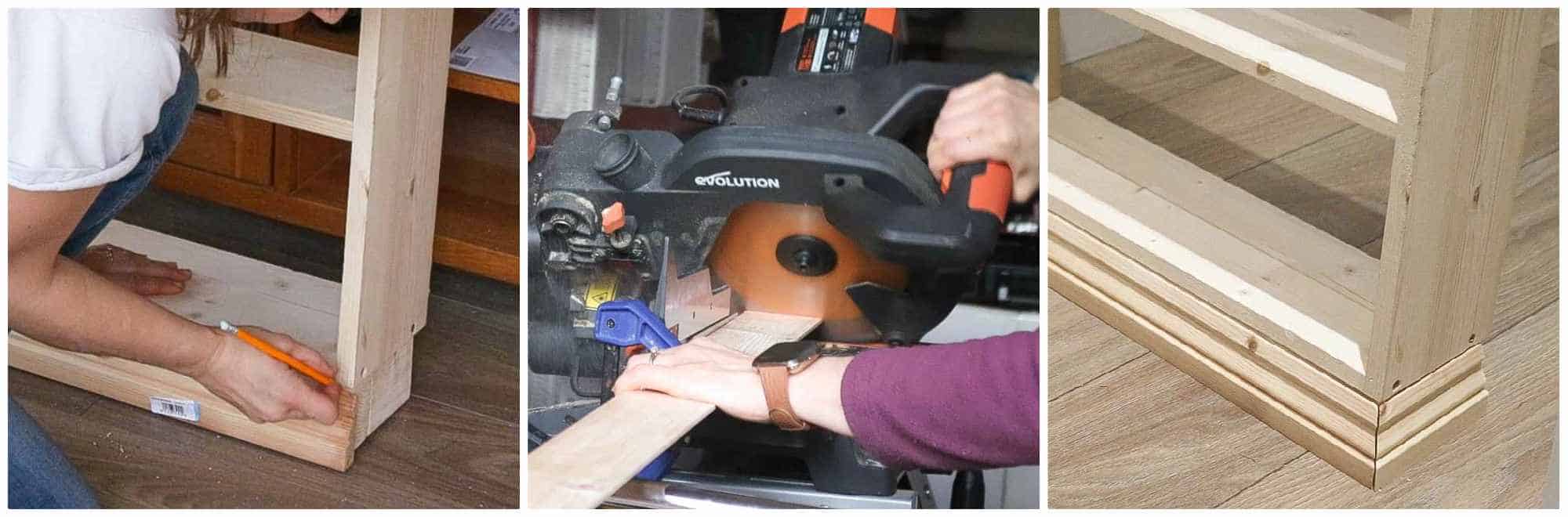 Cutting Ogee architrave trim with mitre saw