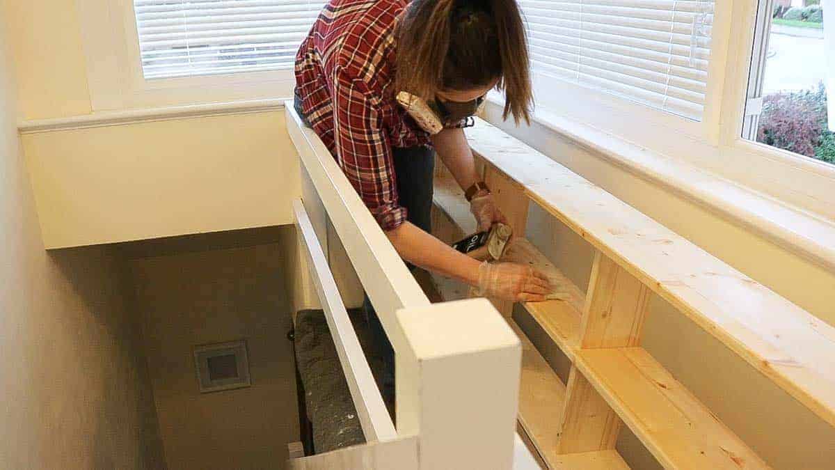 Treating pine DVD shelves with Danish oil