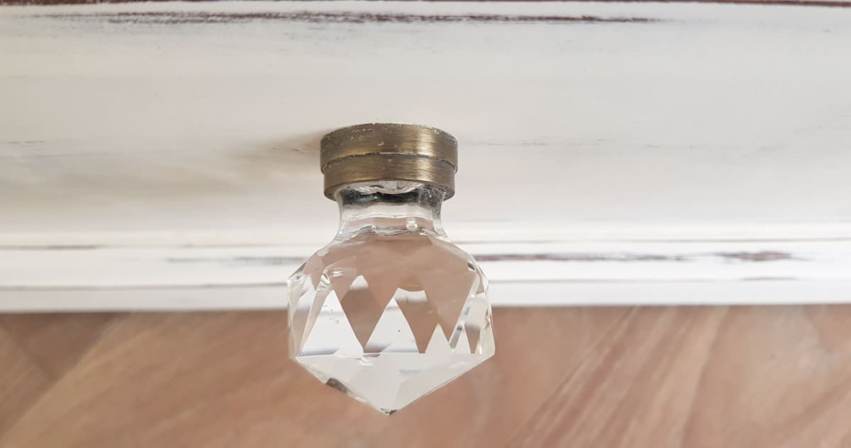 painted surface around hardware