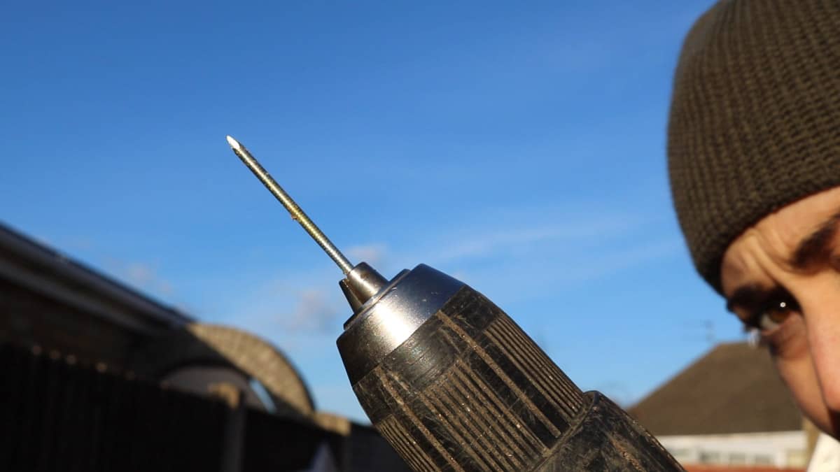 nail in a combi drill