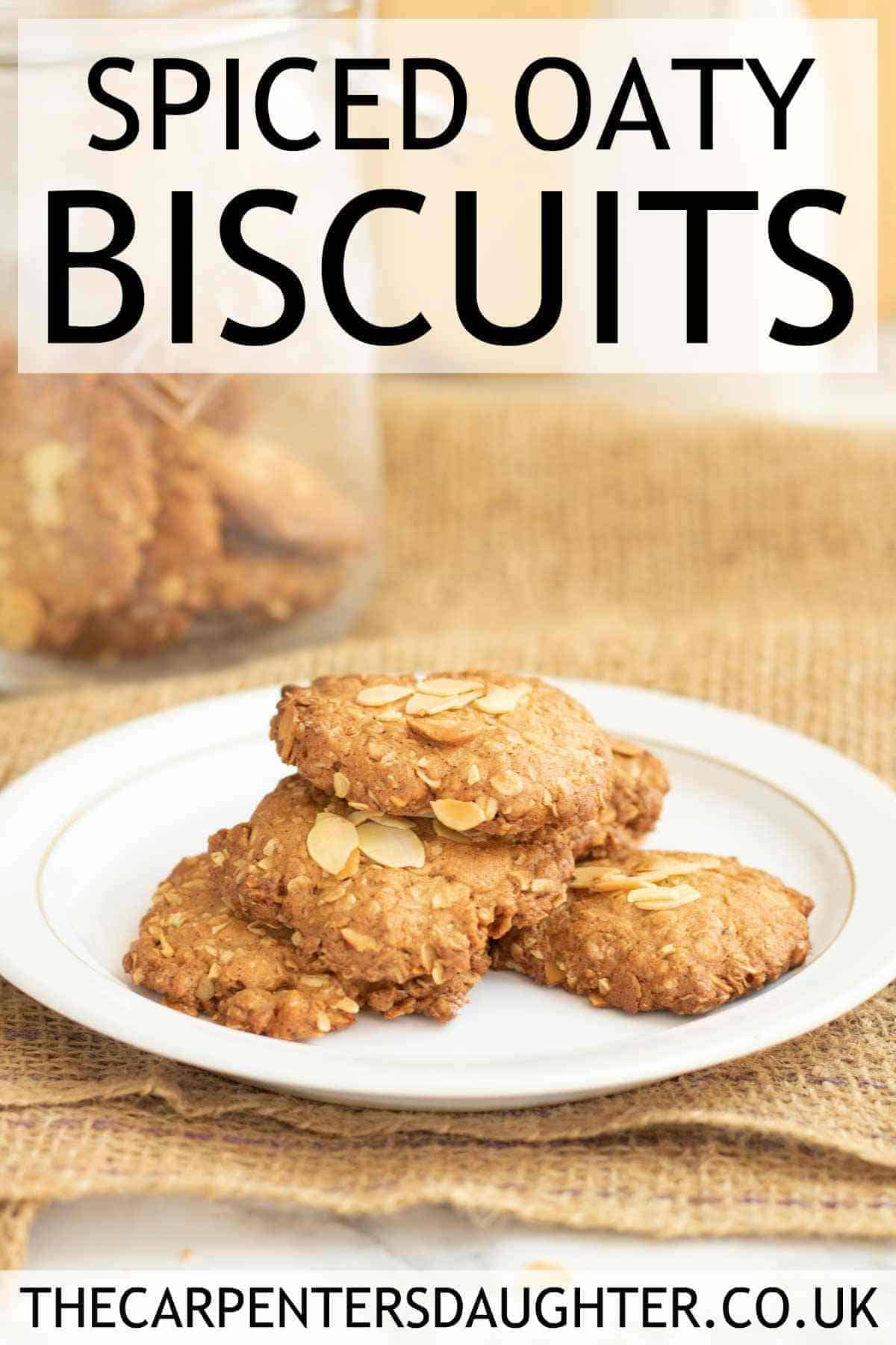 Christmas spiced oaty biscuits