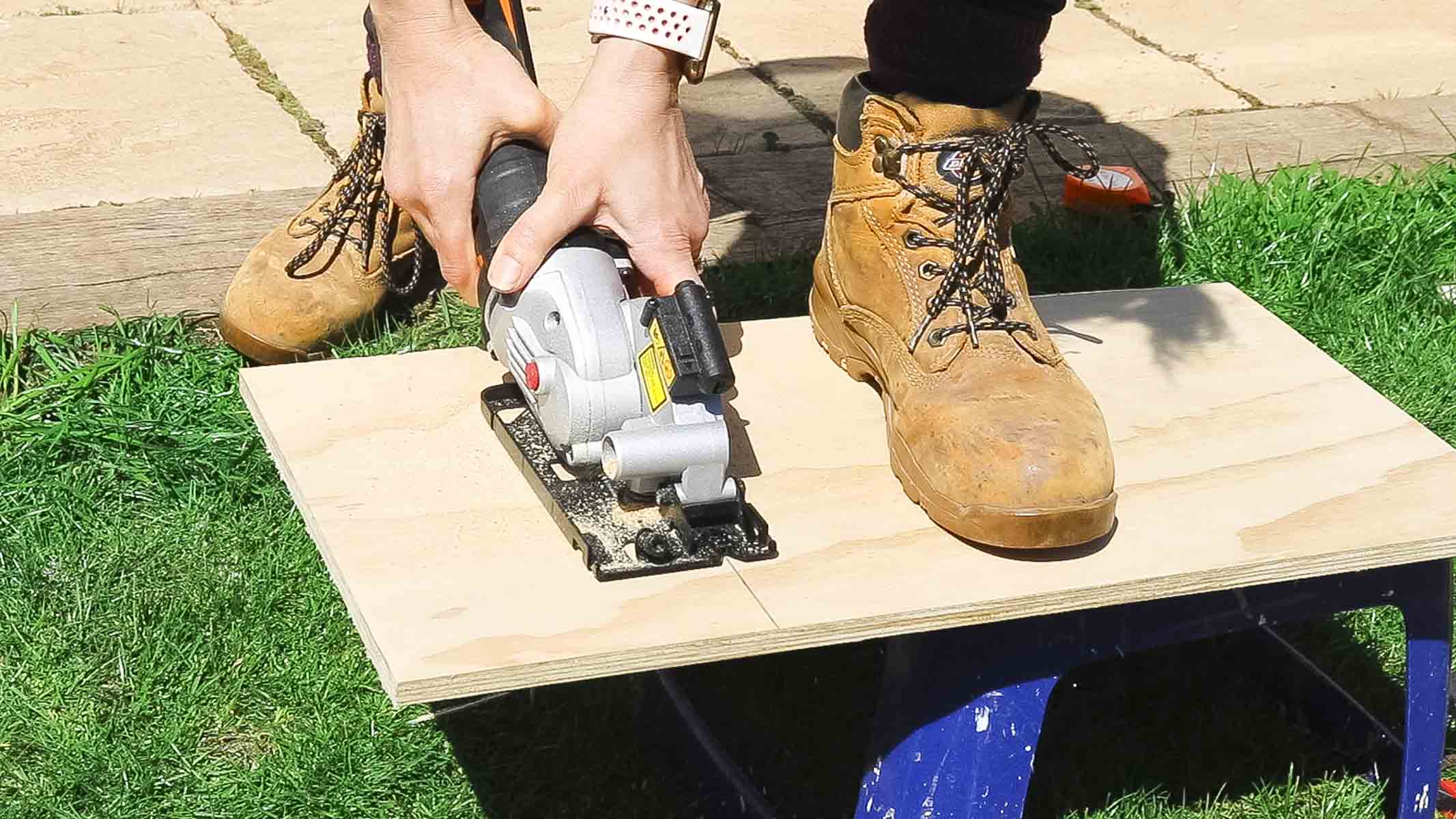 Creating a standing desk with shelves