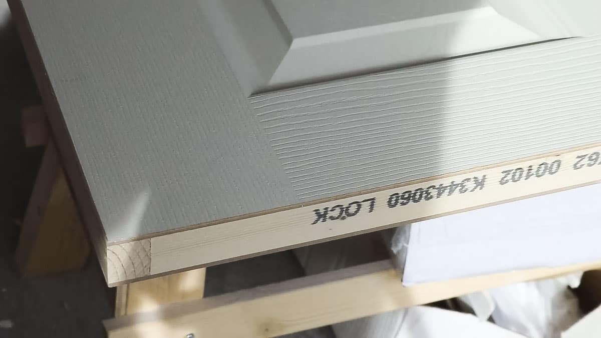 lock side on an internal door