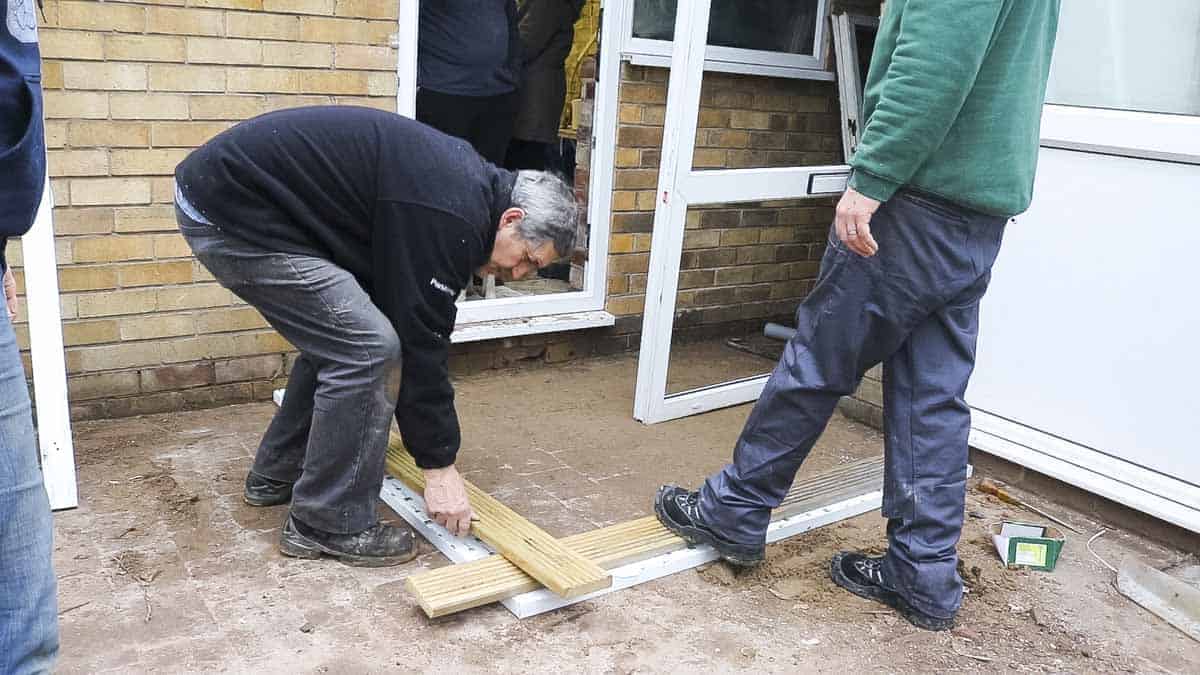 Planning length of treated timber to go under UPVC porch window sill.