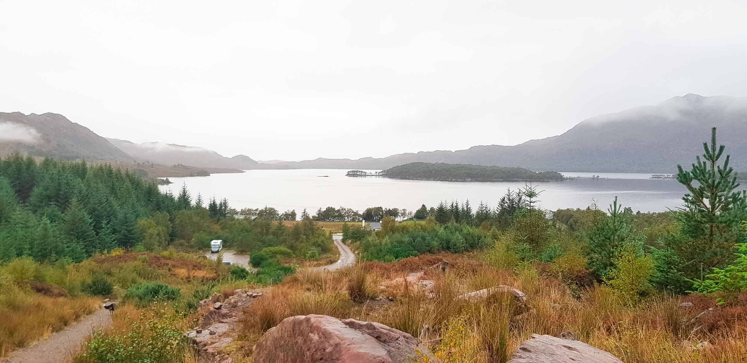 Loch Maree, taken from Victoria Falls viewing point near Slattadale