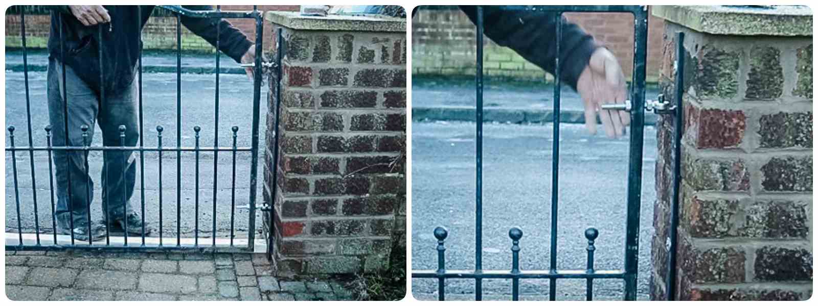 Tightening gate hinges by hand