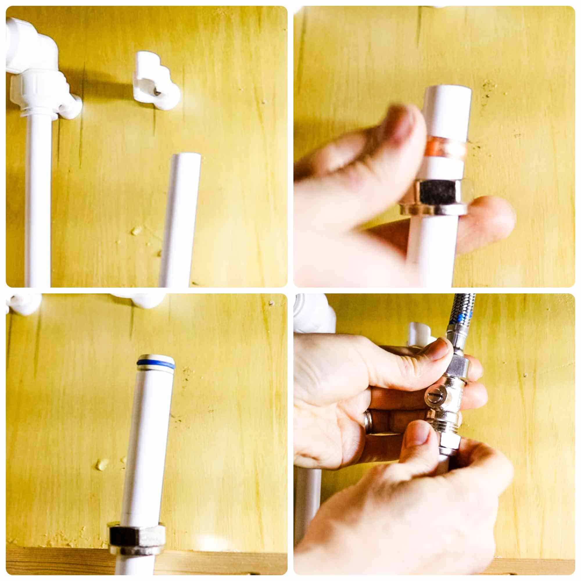Placing an isolation compression valve on John Guest plastic plumbing