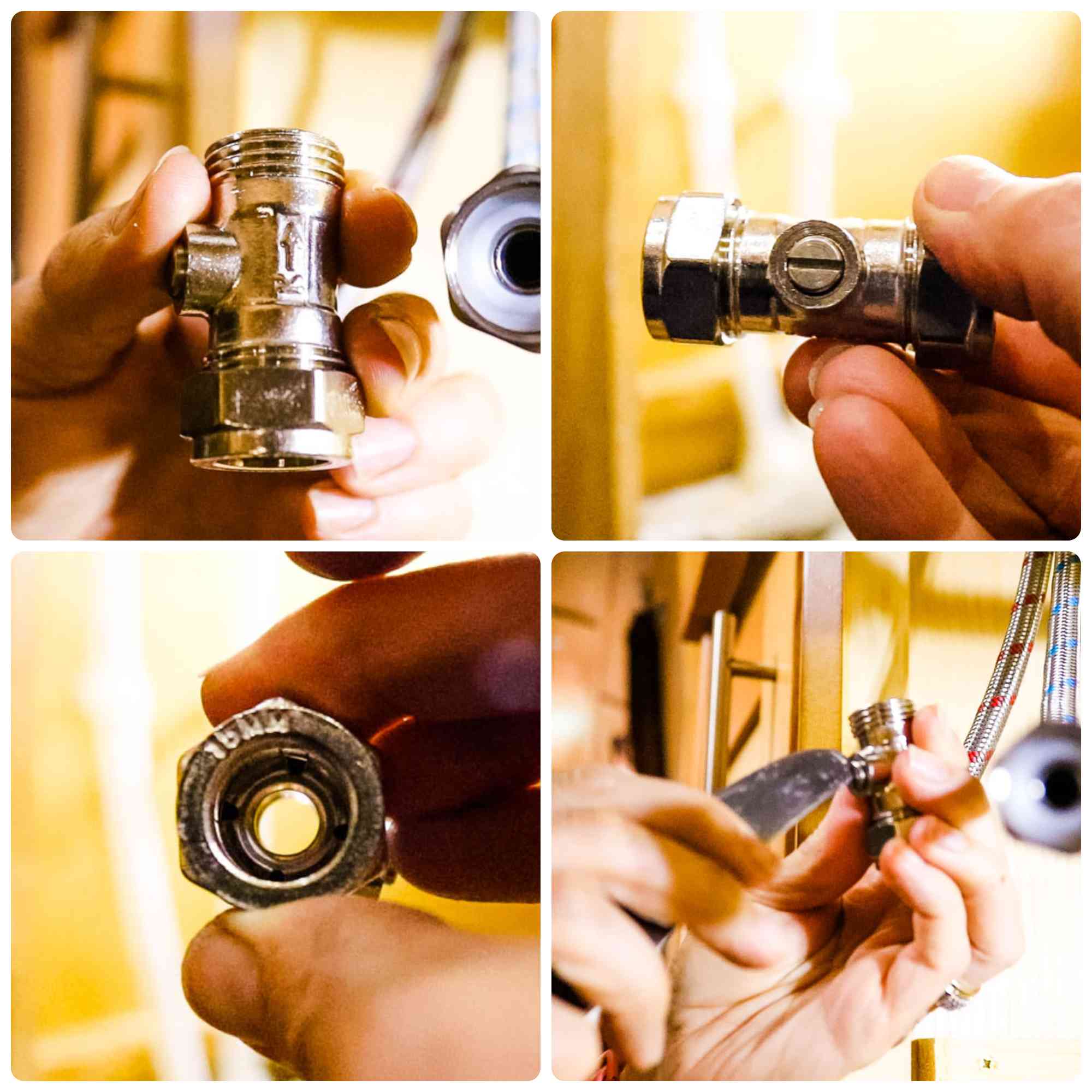 Close of the features on an isolating valve for 15mm pipes