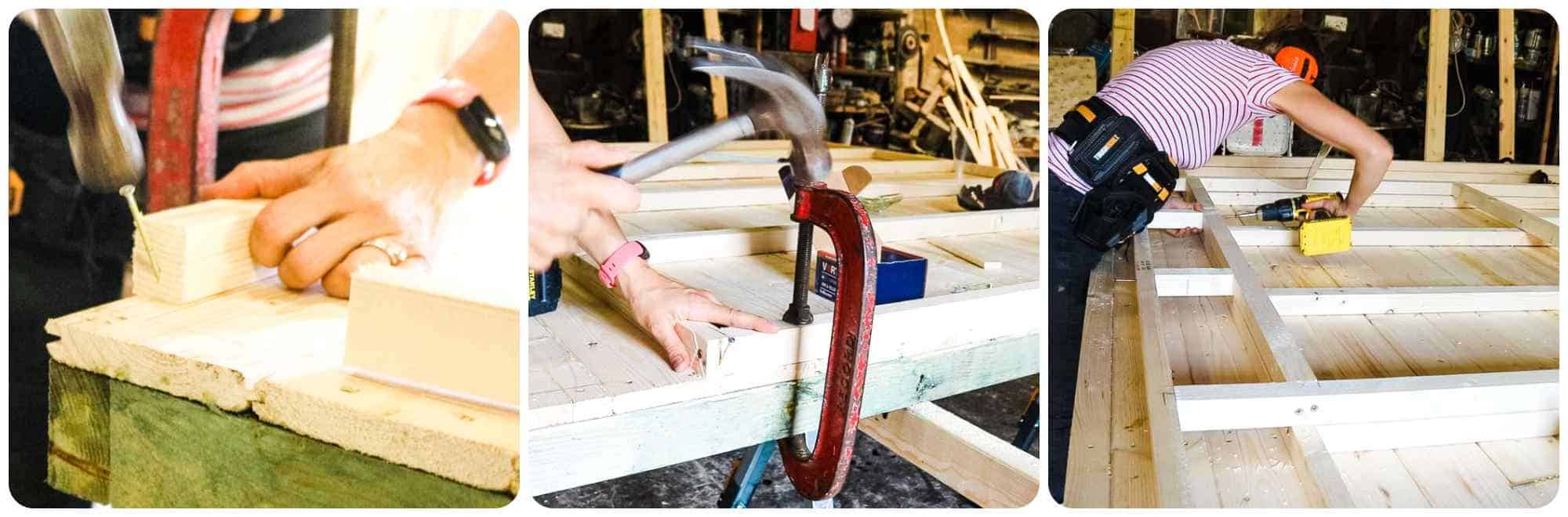 Building shed panel framework