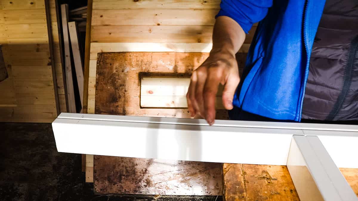 Wardrobe framework pushed together